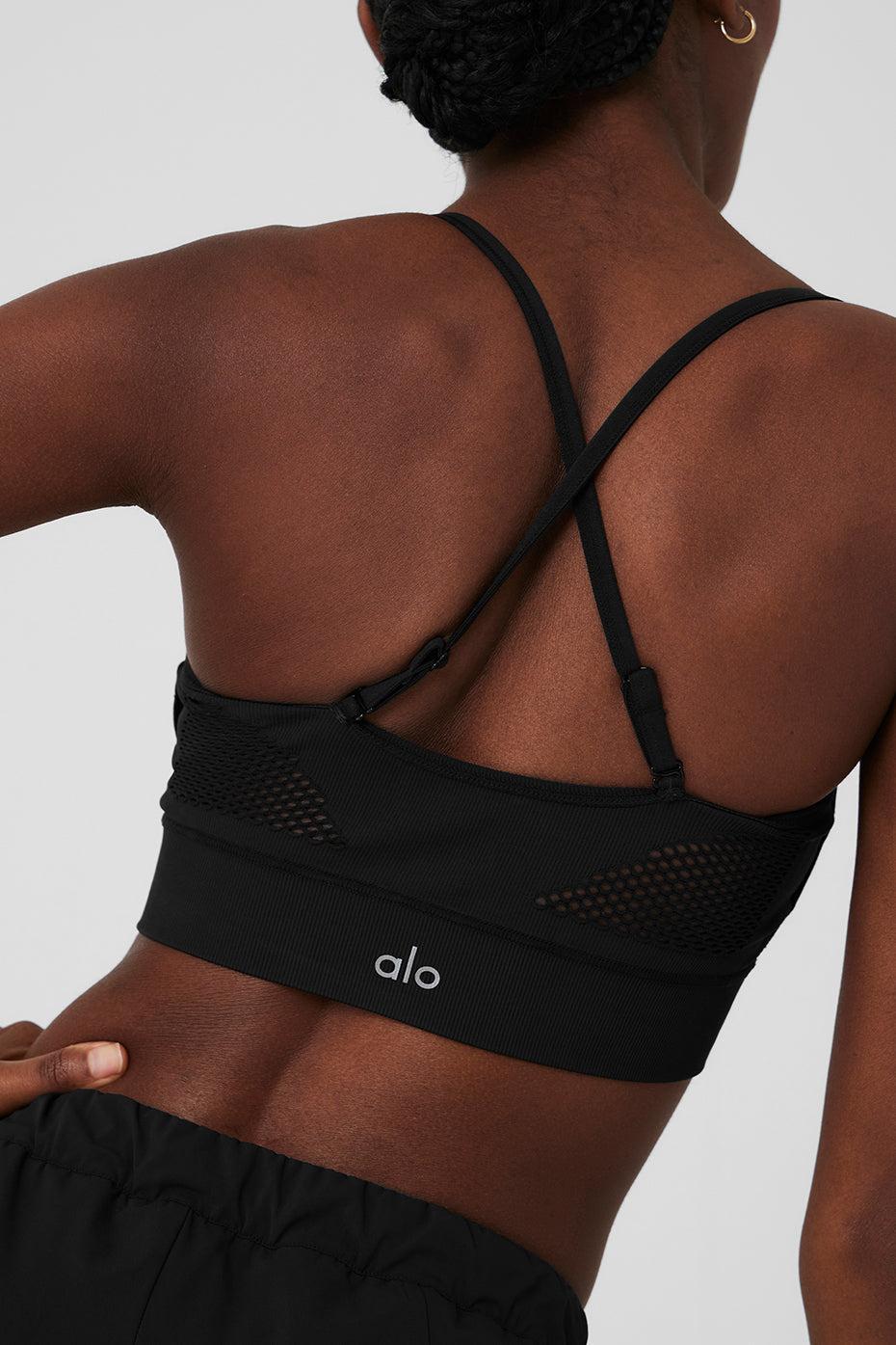 Seamless Open Air Bandeau Bra - Black Product Image