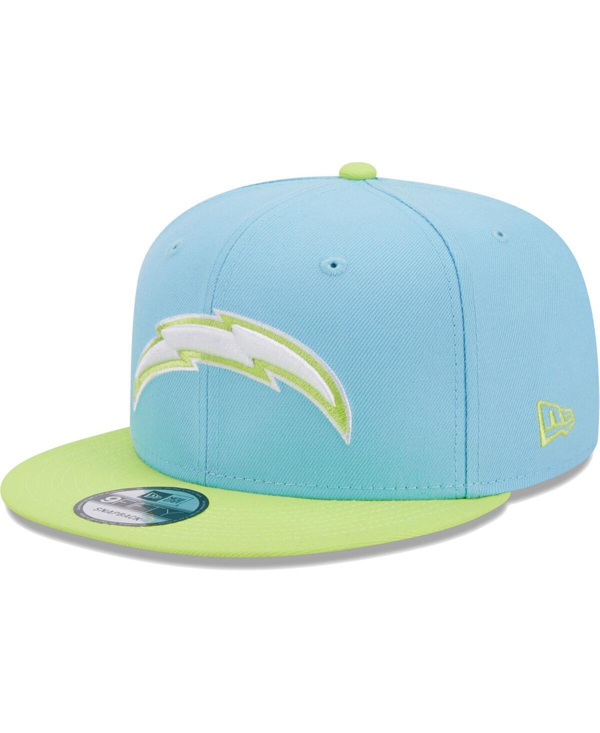 Mens New Era Light Blue Los Angeles Chargers Two-Tone Color Pack 9FIFTY Snapback Hat - Light Blue Product Image