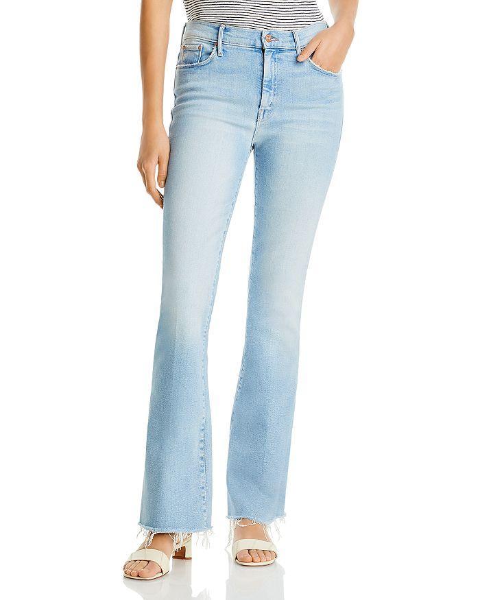 The Runaway High Waist Frayed Hem Jeans In California Cruiser Product Image