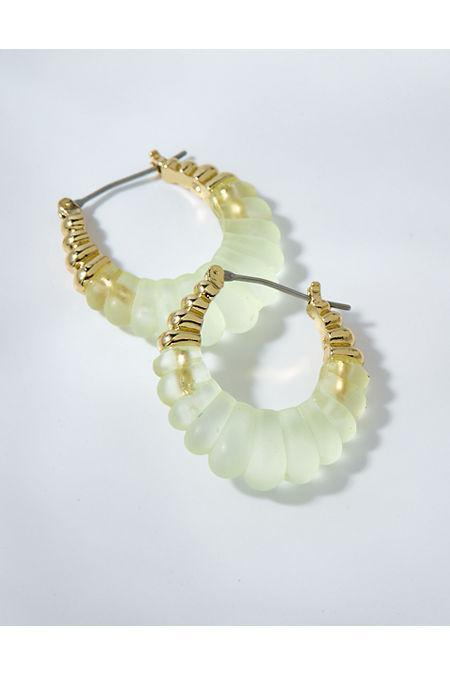 Aerie Matte Croissant Hoop Earrings Women's Product Image