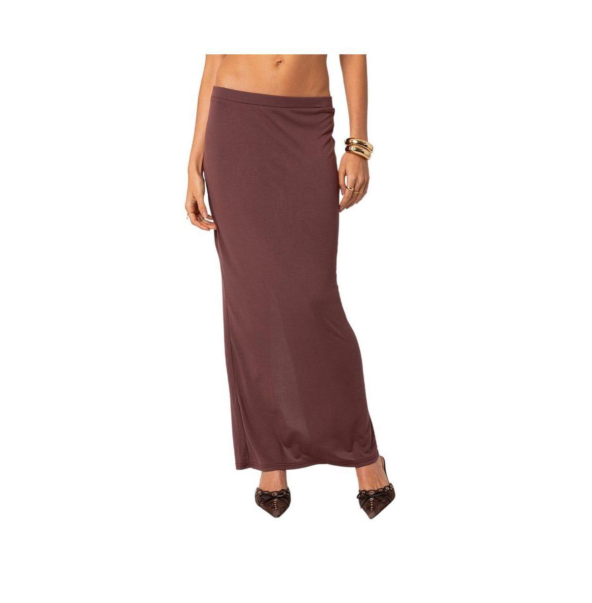 Womens Kenzie slitted maxi skirt Product Image