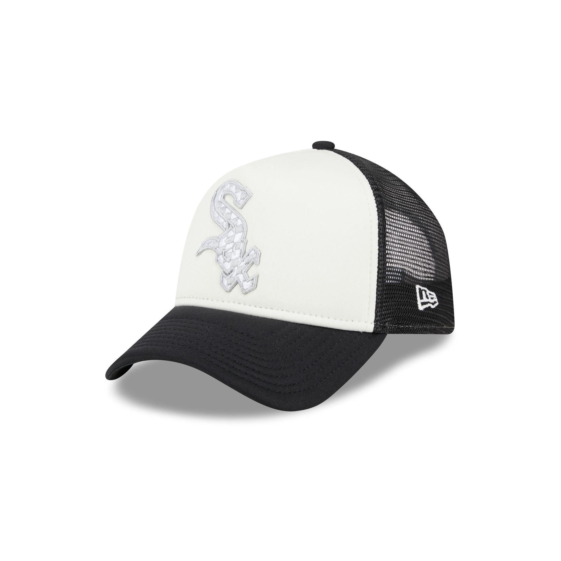 Chicago White Sox Checkered Flag 9FORTY A-Frame Trucker Hat Male Product Image