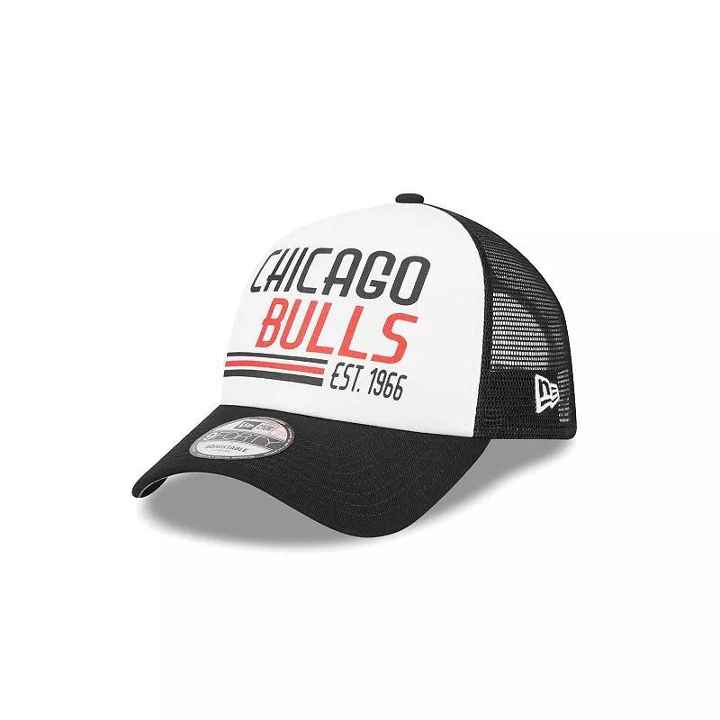 Mens New Era Chicago Bulls Lift Pass Foam Front Trucker 9FORTY Adjustable Hat Product Image