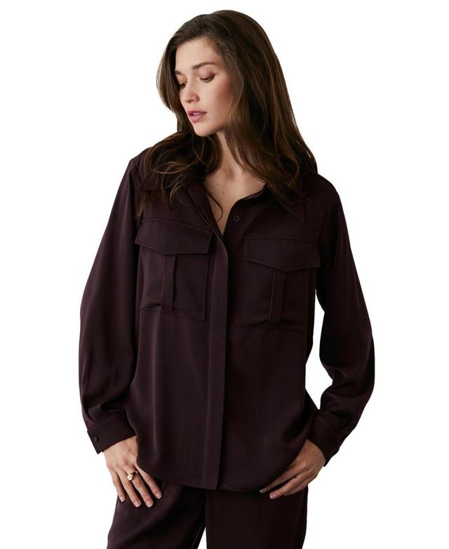 Crescent Womens Abella Utility Blouse Top Product Image