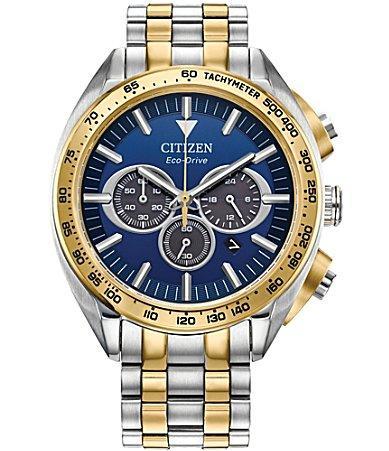 Citizen Mens Carson Chronograph Two Tone Stainless Steel Bracelet Watch Product Image