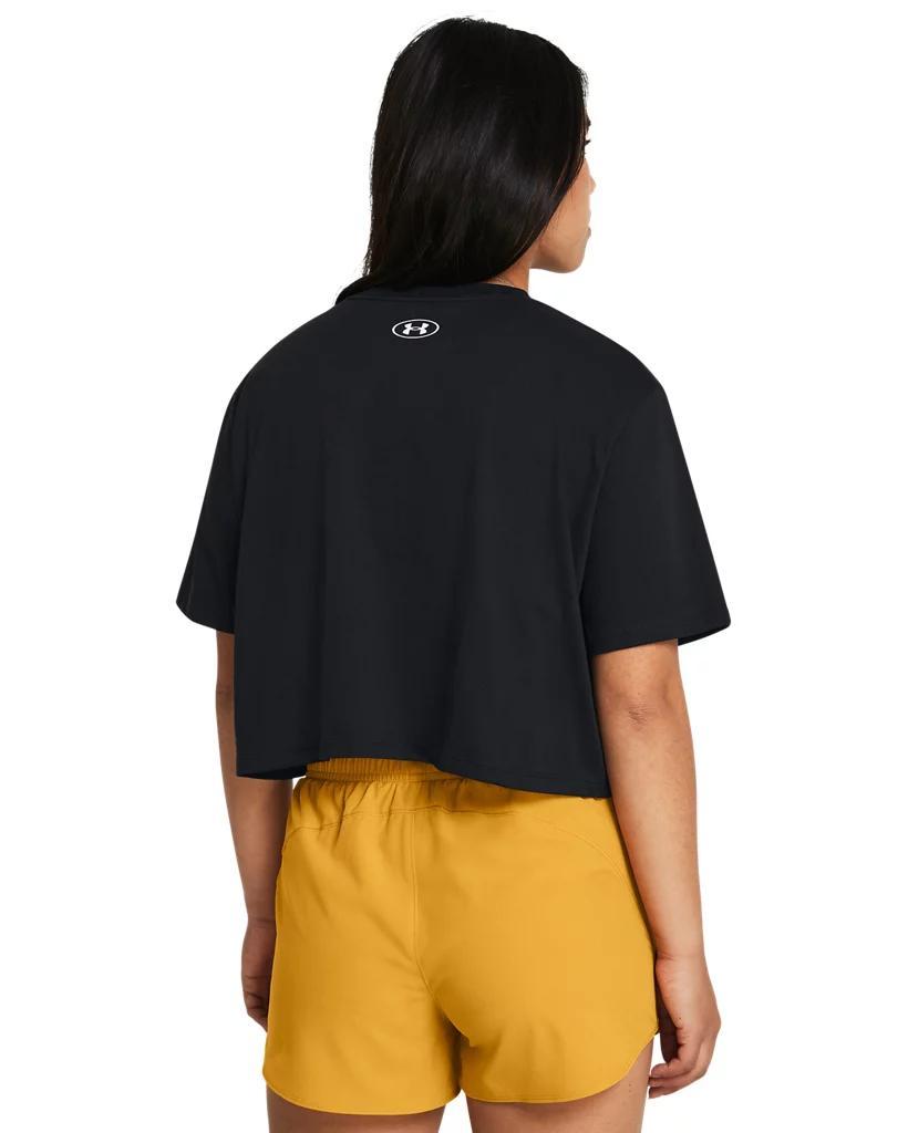 Women's UA Boxy Crop Logo Short Sleeve Product Image