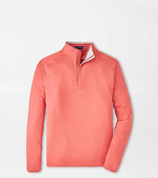 Peter Millar Mens Stealth Performance Quarter-Zip | Color: Scarlet Lily | Size: XXL Product Image