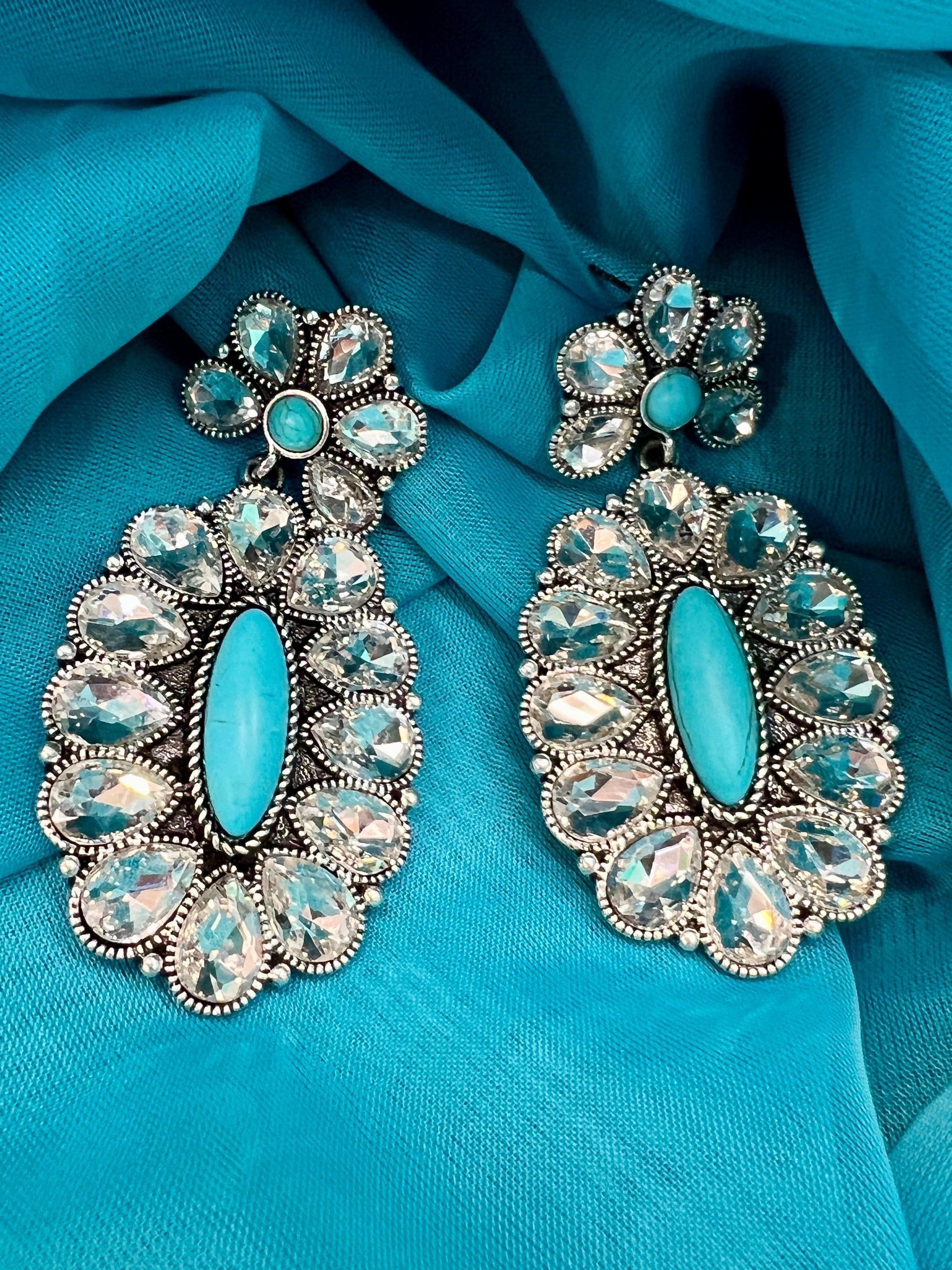 Crown Rhinestone Jewel of the Rodeo Earrings-2 Designs Product Image