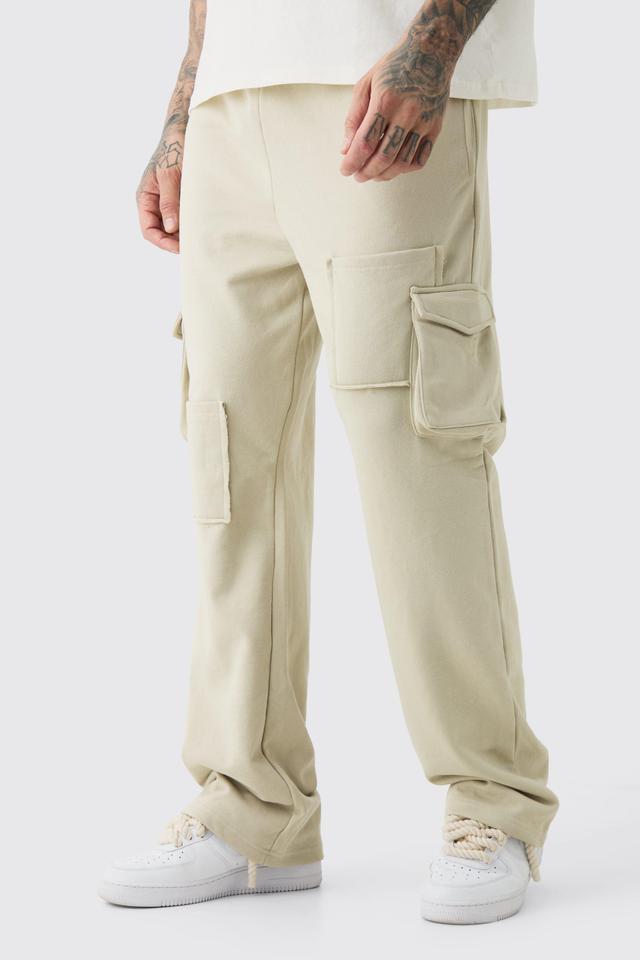 Tall Plus Relaxed Heavyweight Cargo Jogger | boohooMAN USA Product Image