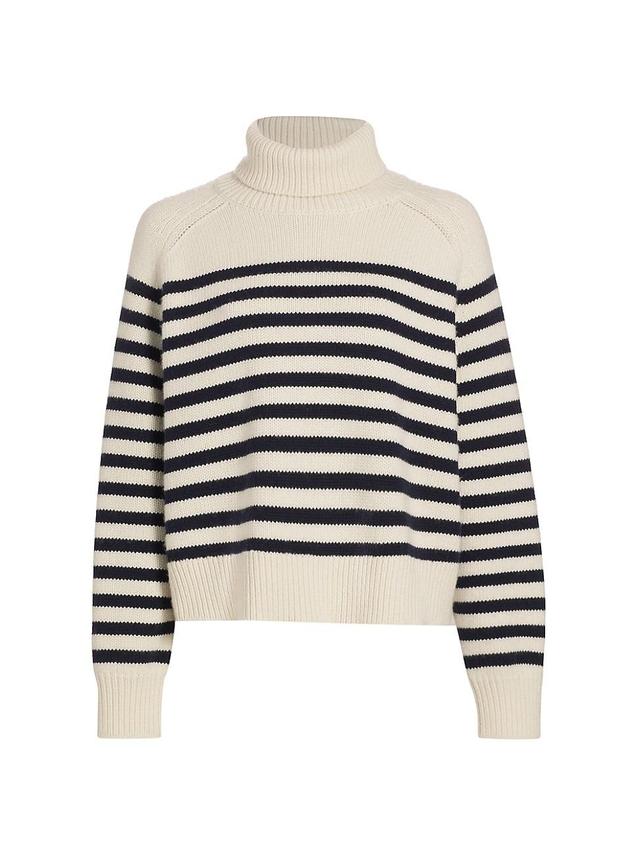 Womens Gideon Stripe Turtleneck Sweater Product Image