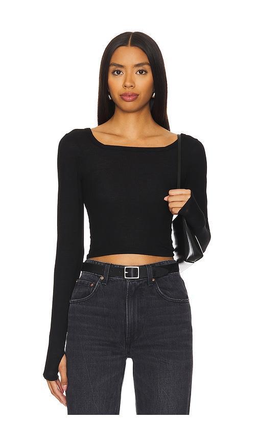 Pryderi Crop Square Neck Long Sleeve Product Image