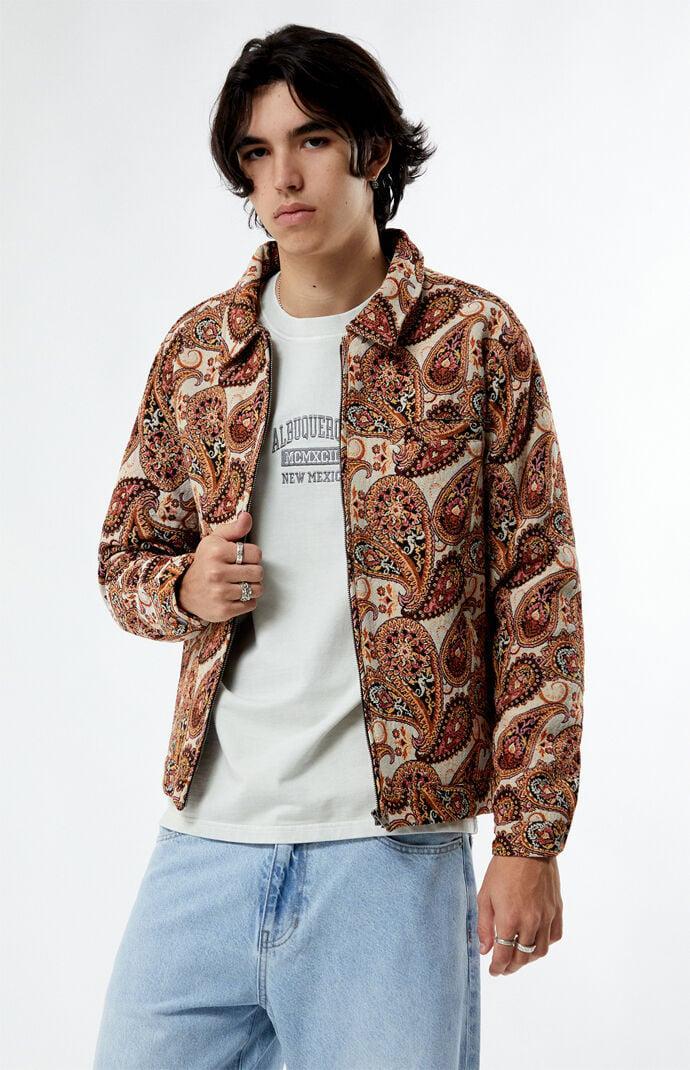 Men's Jacquard Paisley Gas Jacket Product Image