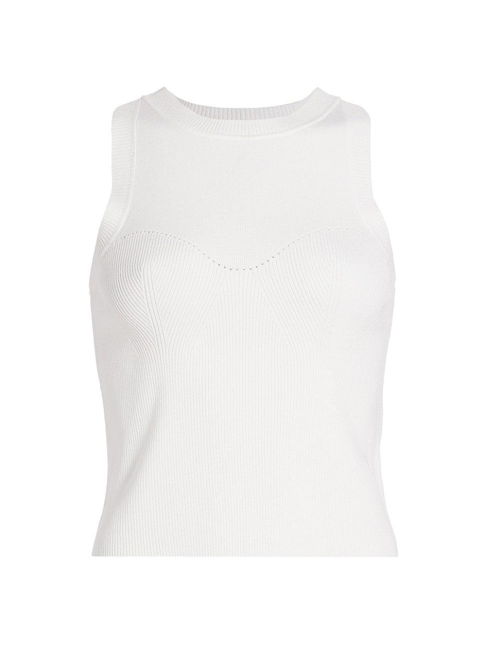 Womens Tatum Rib-Knit Racerback Tank Product Image