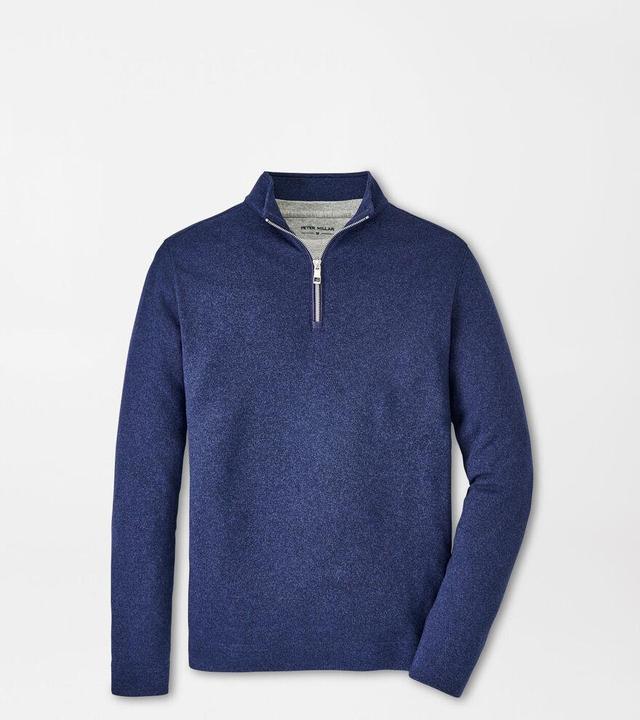 Peter Millar Mens Crown Sweater Fleece Quarter-Zip | Color: Navy | Size: XXL Product Image