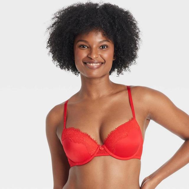 Womens Demi T-Shirt Bra - Auden Red 34C Product Image