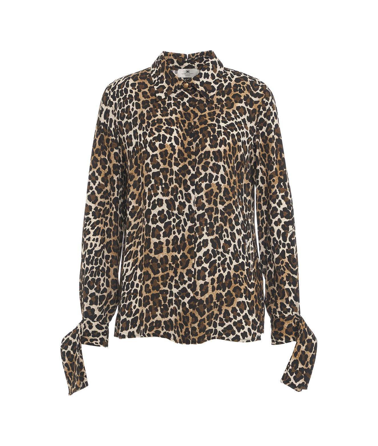 Camicia in georgette animalier Female product image