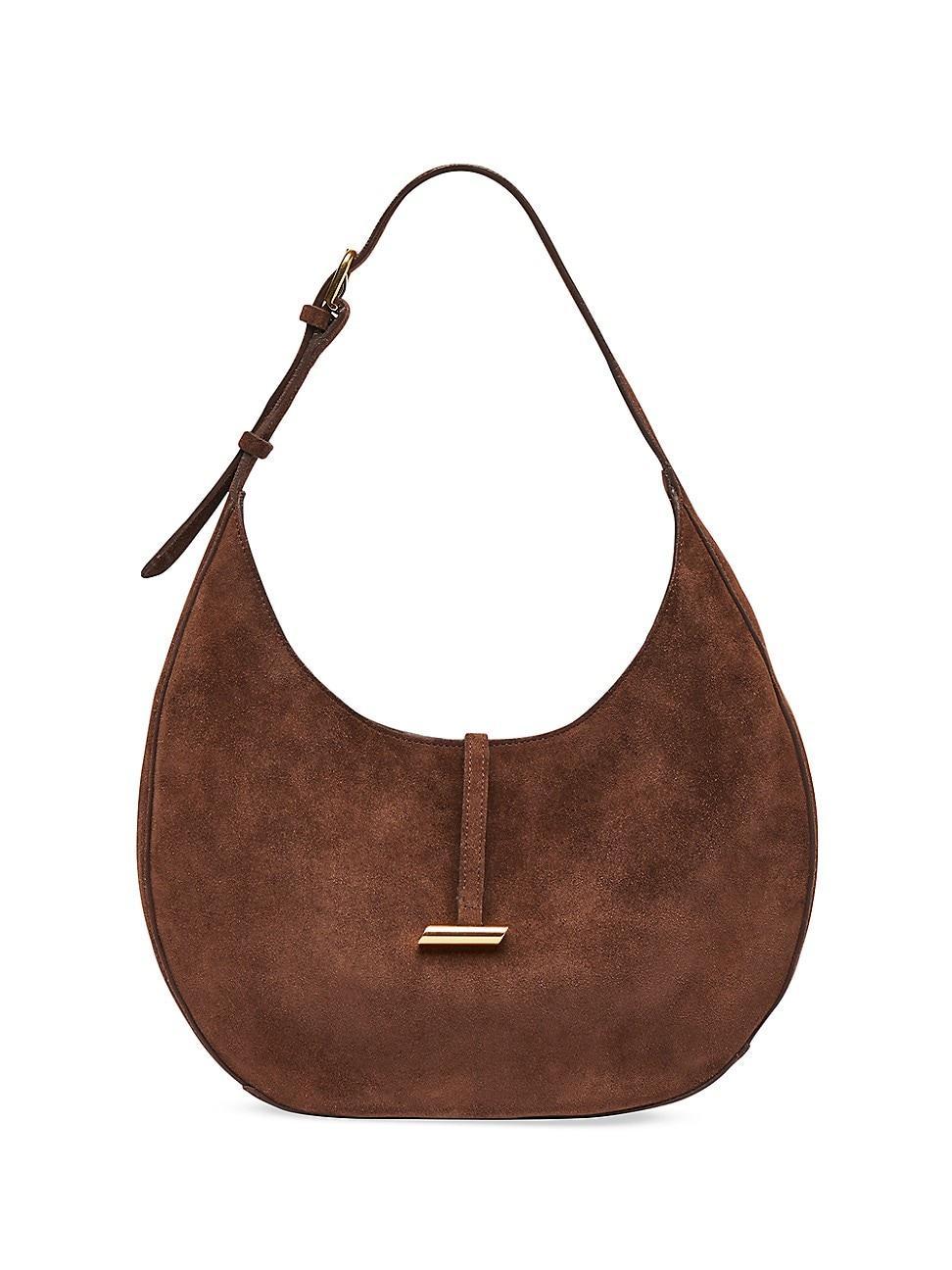 Womens Moon Suede Shoulder Bag Product Image