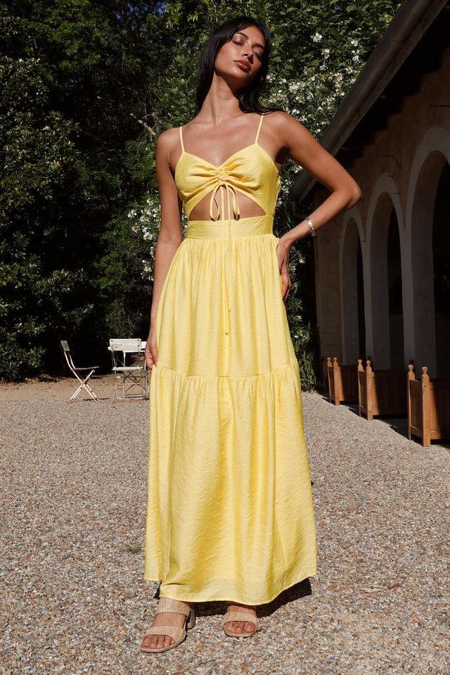 Summer Disposition Maxi Dress Yellow Product Image