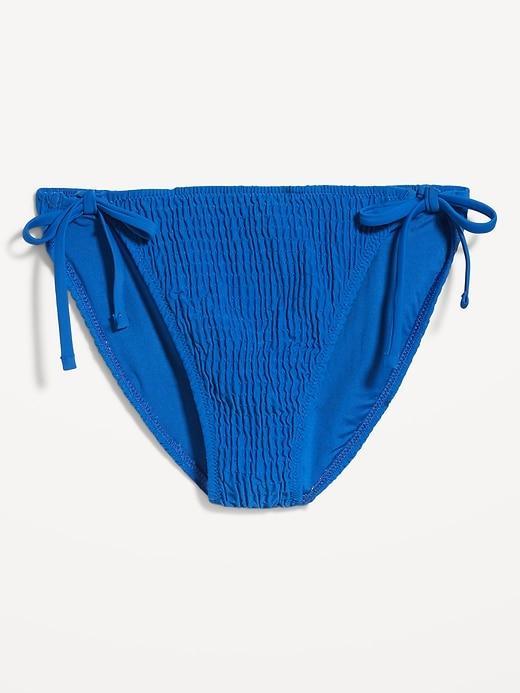 Mid-Rise String Bikini Swim Bottoms Product Image