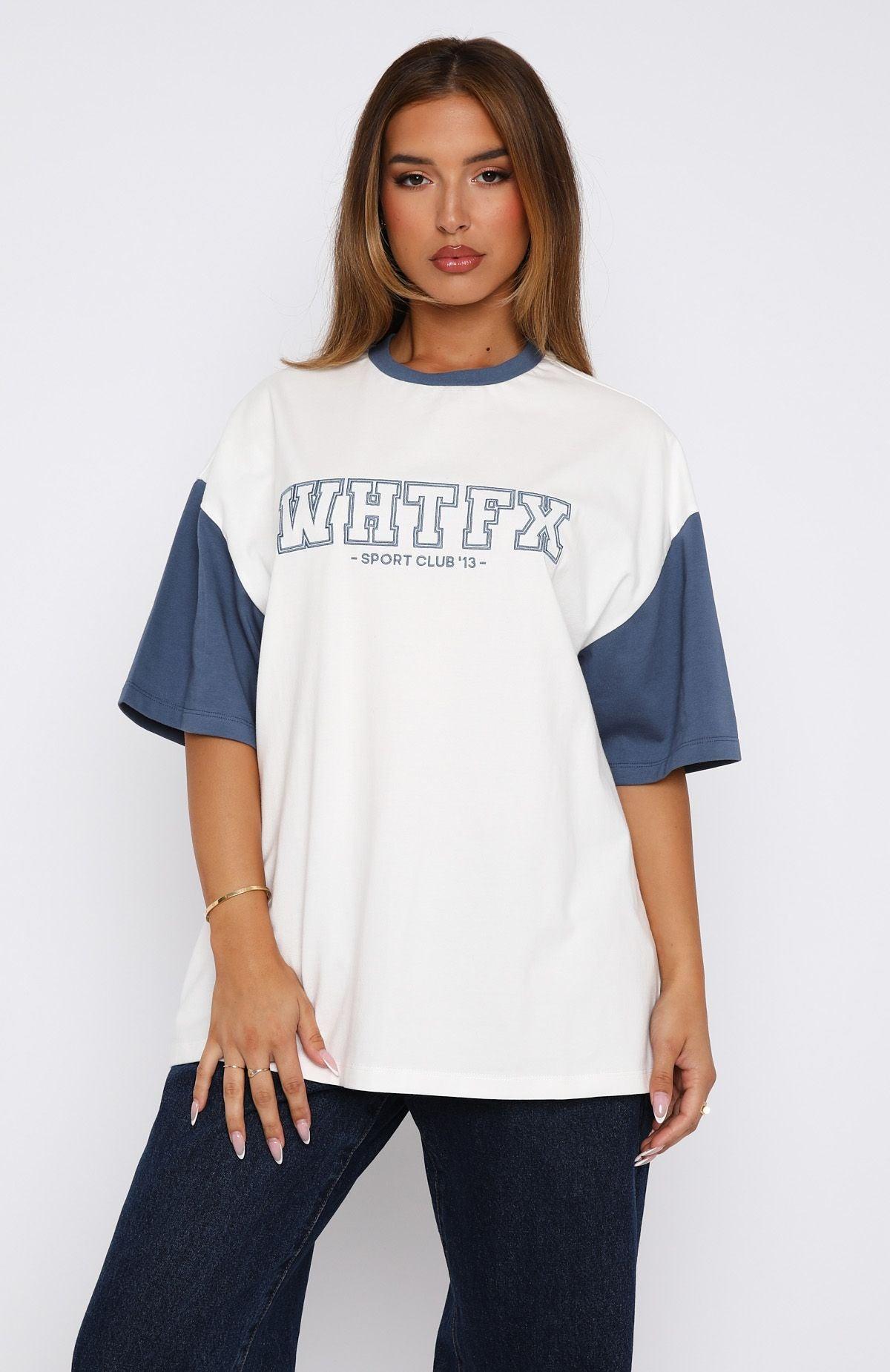 Fearlessly Flying Oversized Tee White Product Image