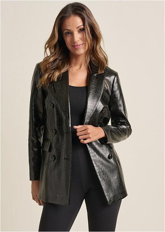 Faux Croc Blazer product image