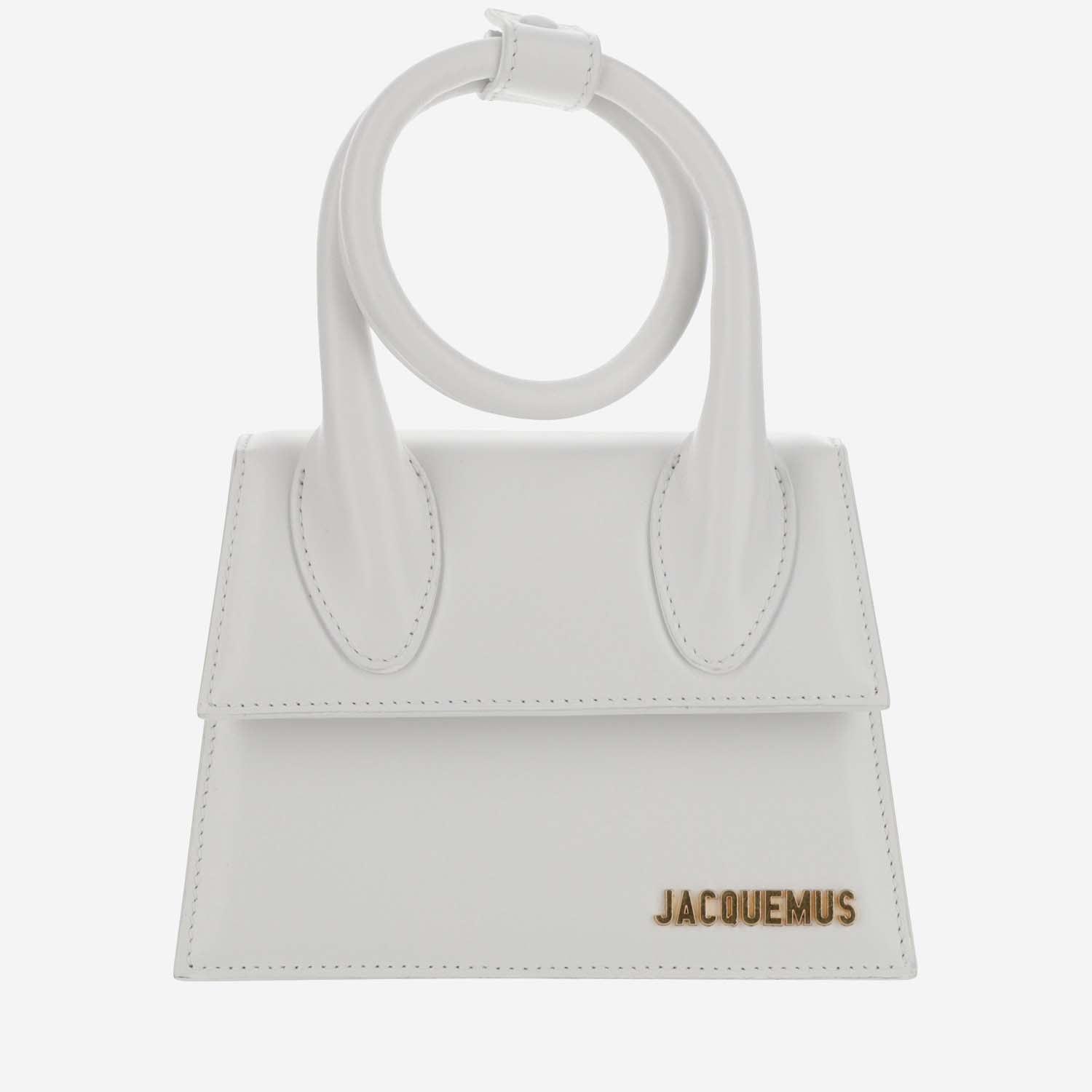 JACQUEMUS Le Chiquito Noeud Bag In White Product Image