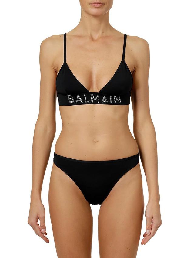 Womens Logo Triangle Bikini Top Product Image