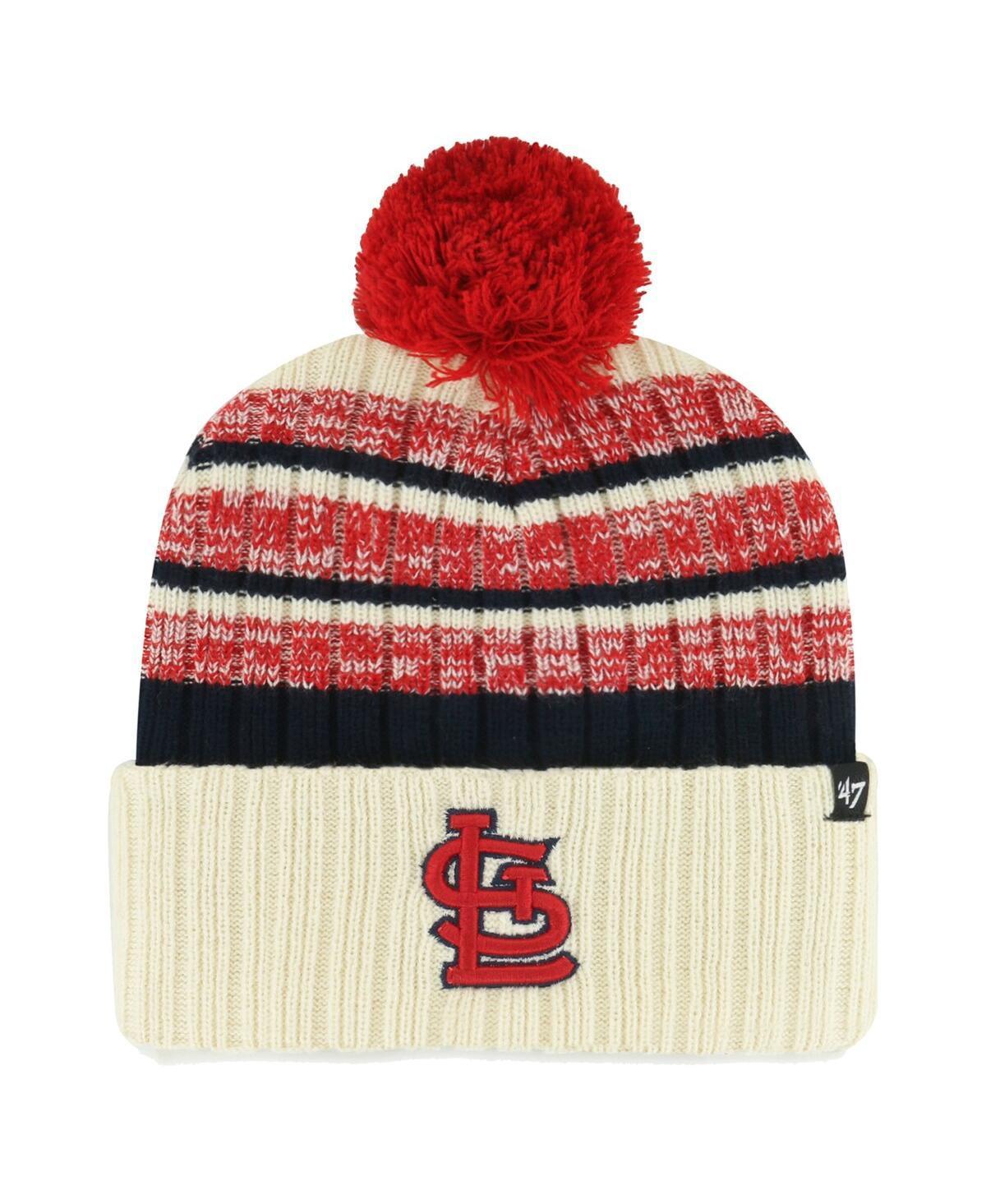 Mens 47 Natural St. Louis Cardinals Tavern Cuffed Knit Hat with Pom Product Image