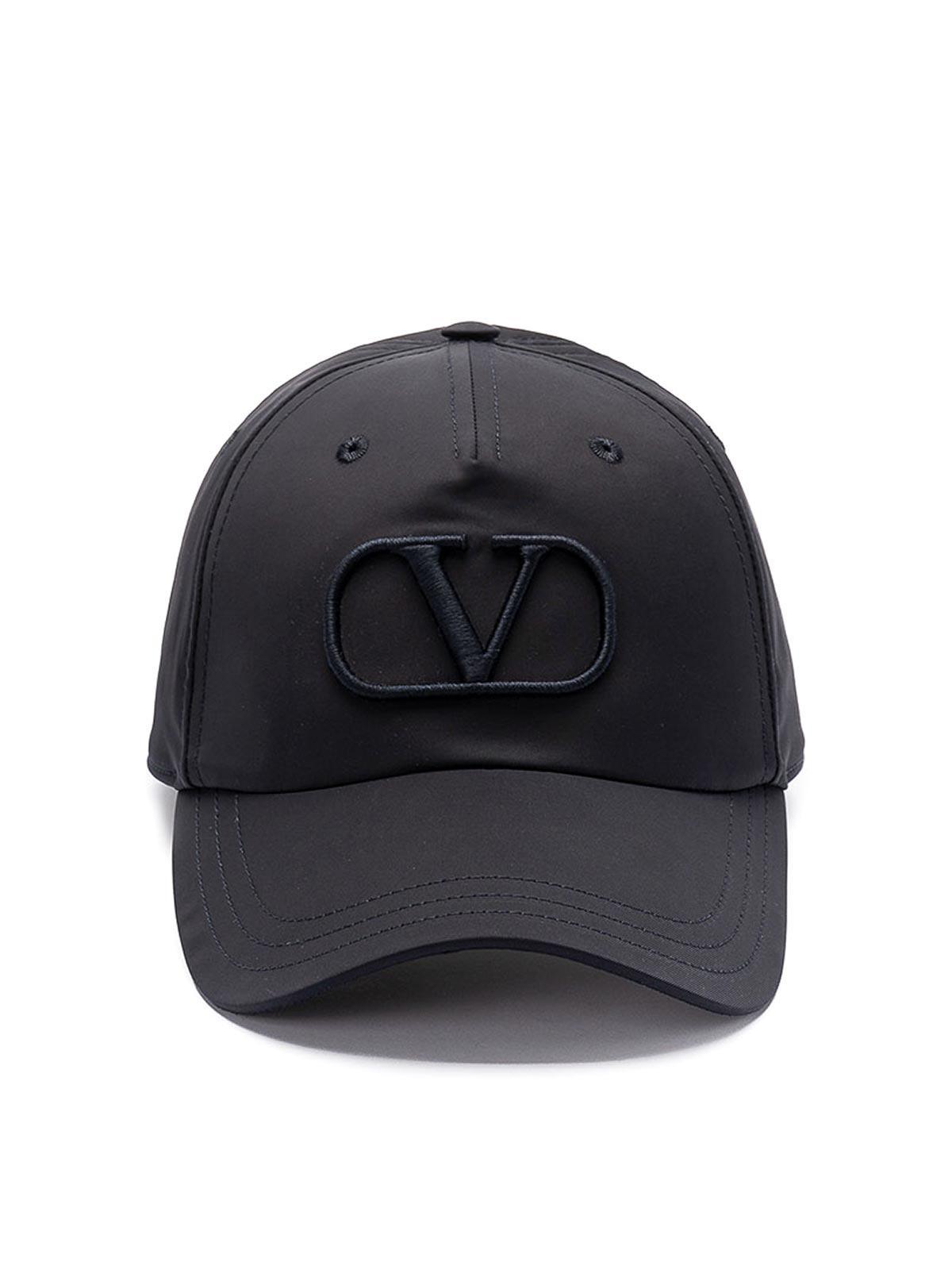 VALENTINO GARAVANI Vlogo Signature Embroidery Baseball Cap In Black Product Image