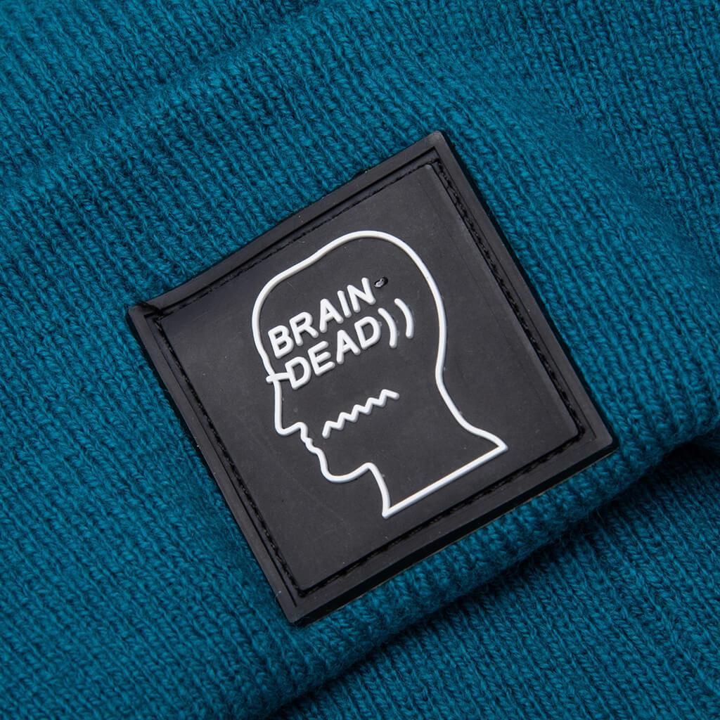 Logo Head Wool Beanie - Mallard Green Male Product Image