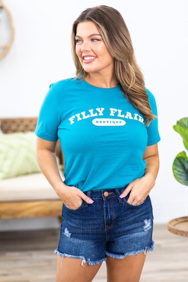 Turquoise Filly Flair Graphic Tee Product Image