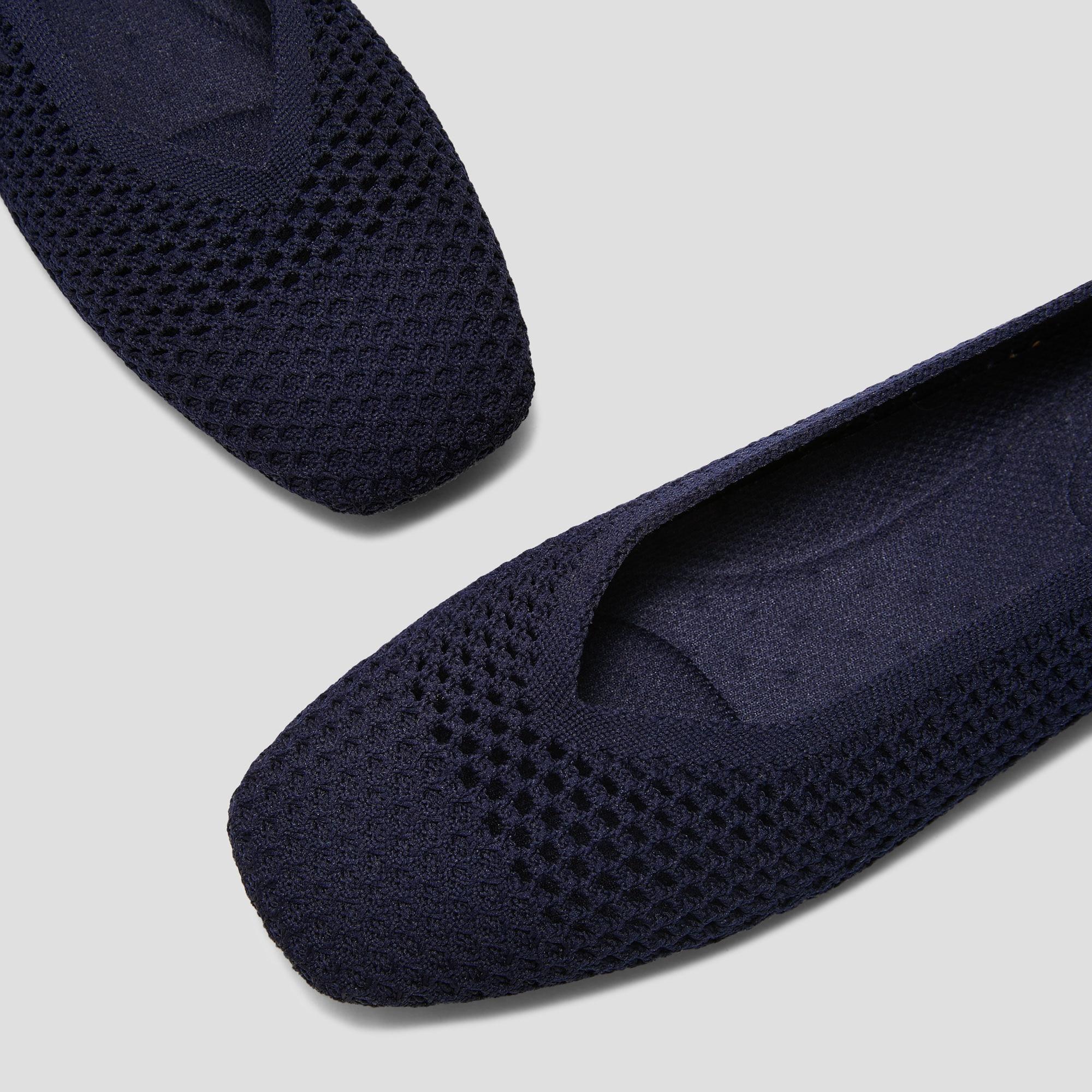 Square-Toe V-Cut Mesh Flats (Margot 2.0) Product Image