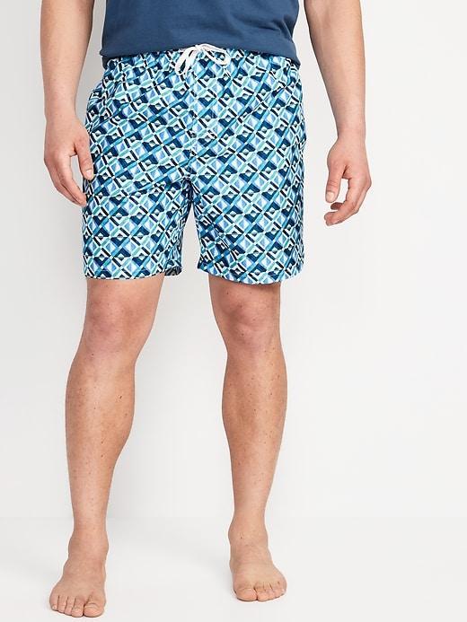 Printed Swim Trunks --7-inch inseam Product Image