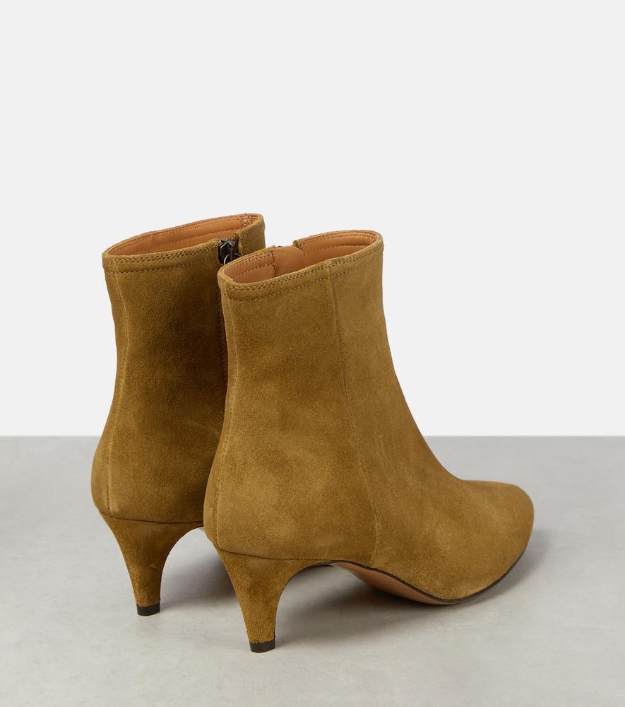 65mm Suede Ankle Boots In Taupe Product Image