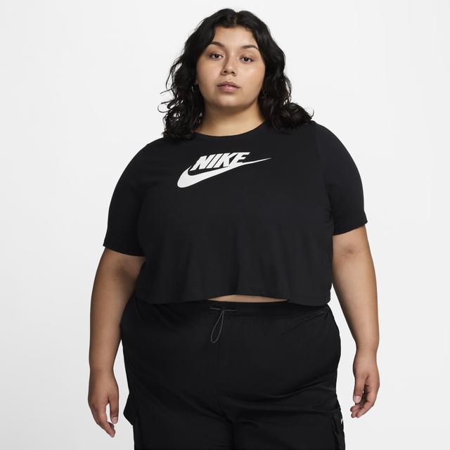 Womens Nike Sportswear Essential Cropped Logo T-Shirt (Plus Size) Product Image