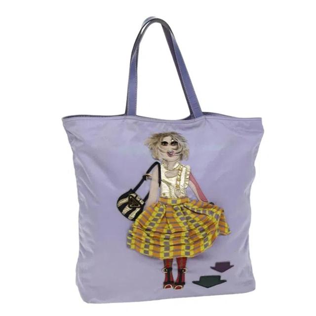 Tessuto Synthetic Tote Bag () In Purple Product Image