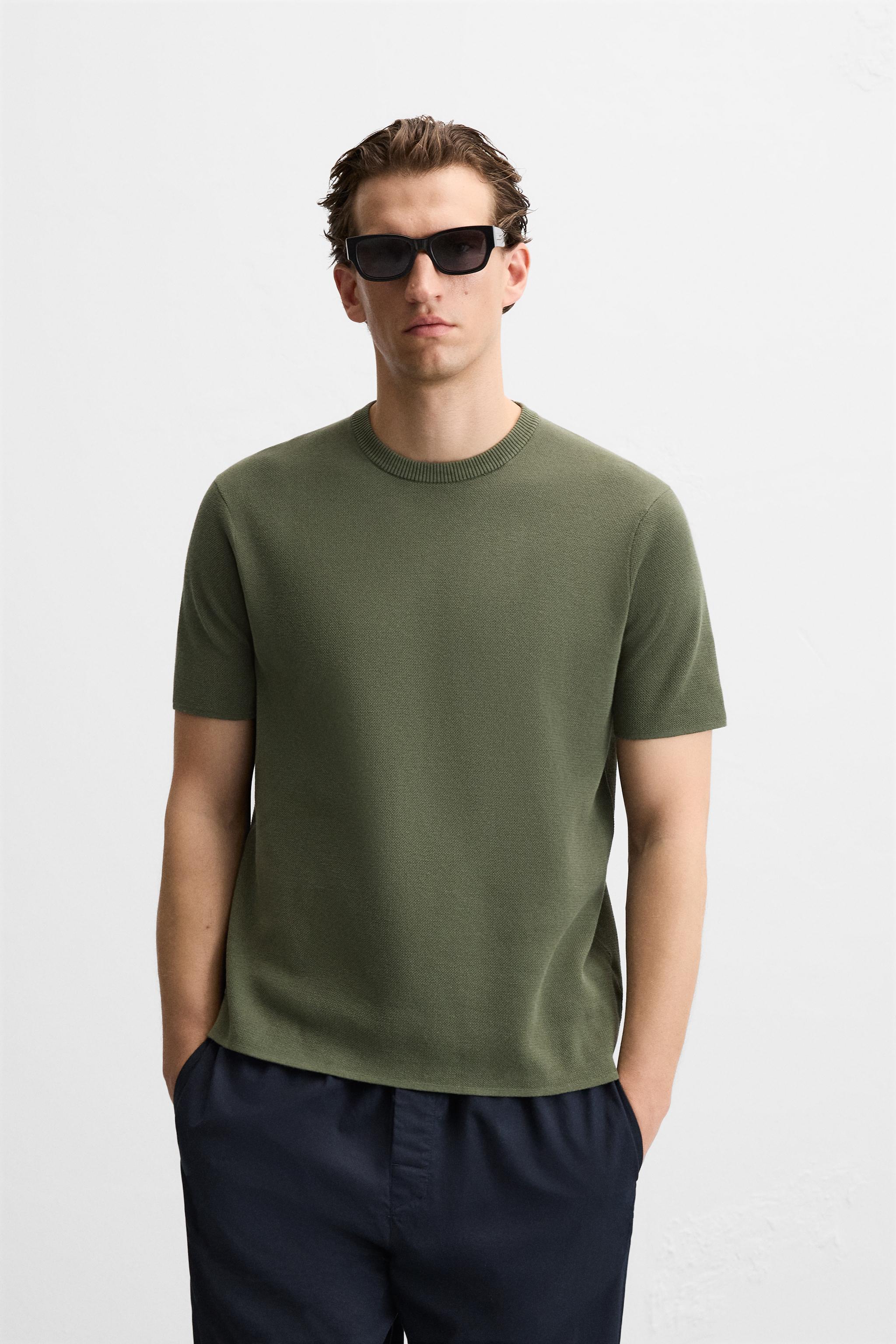 TEXTURED KNIT T-SHIRT Product Image