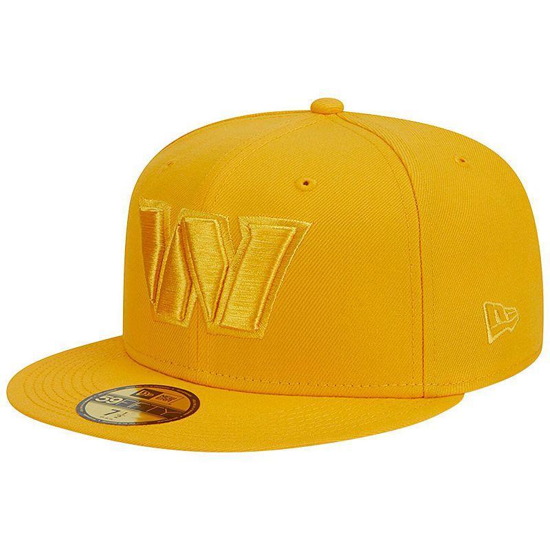 Mens New Era Gold Washington Commanders Color Pack 59FIFTY Fitted Hat Product Image