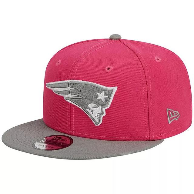 Mens New Era Pink New England Patriots 2-Tone Color Pack 9FIFTY Snapback Hat - Pink Product Image