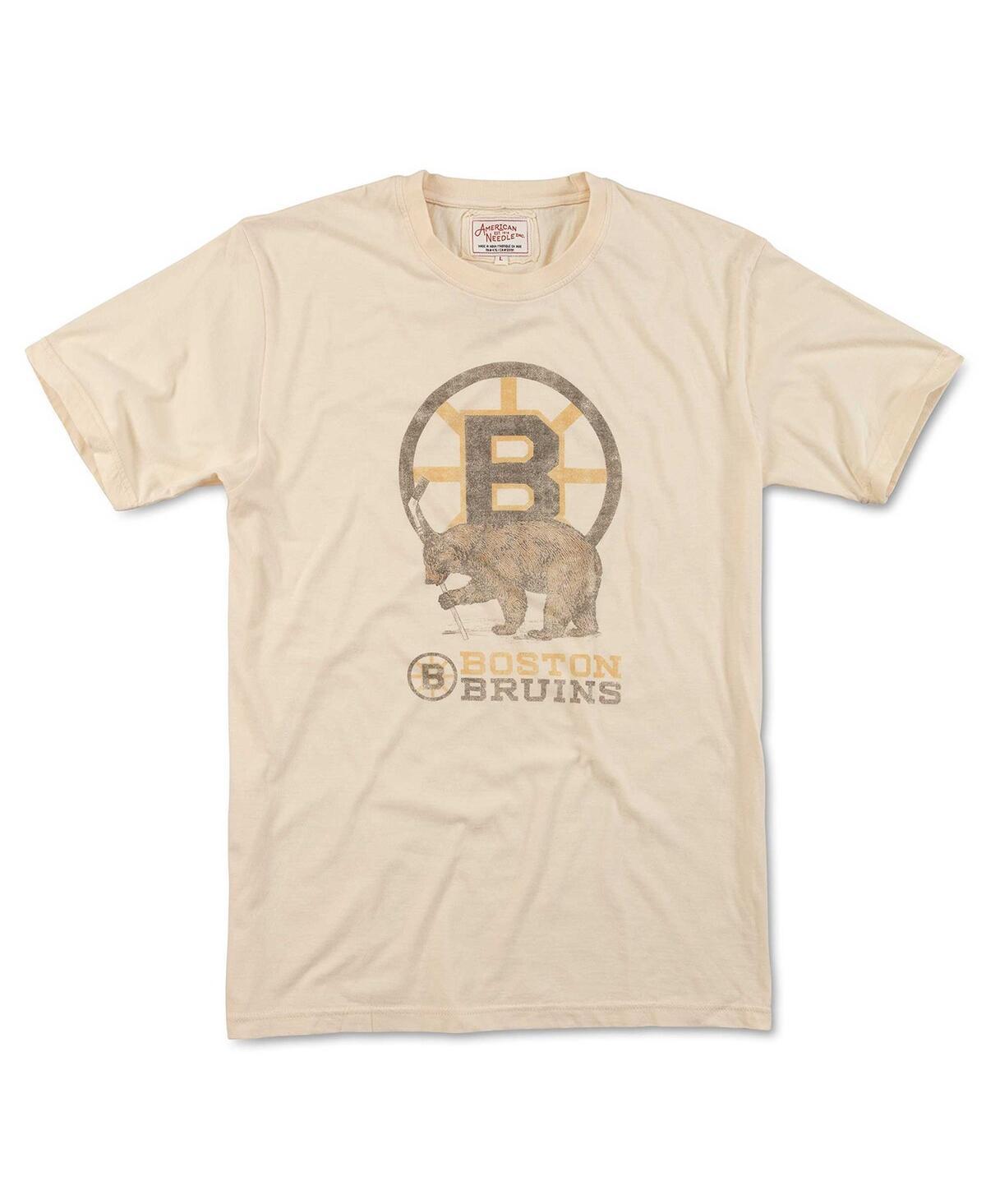 American Needle Mens Cream Boston Bruins Brass Tacks T-Shirt Product Image