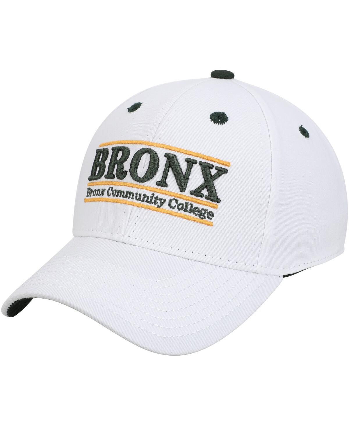 Mens White Bronx Community College Broncos Bronx Classic Bar Adjustable Snapback Hat Product Image