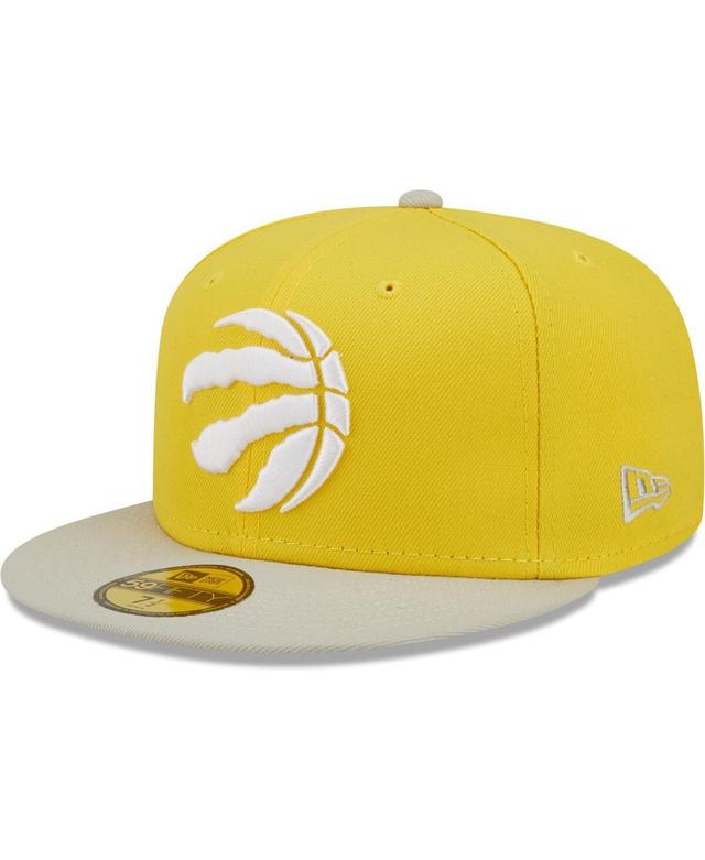 Mens New Era Yellow Toronto Raptors Color Pack 59FIFTY Fitted Hat - Yellow Product Image