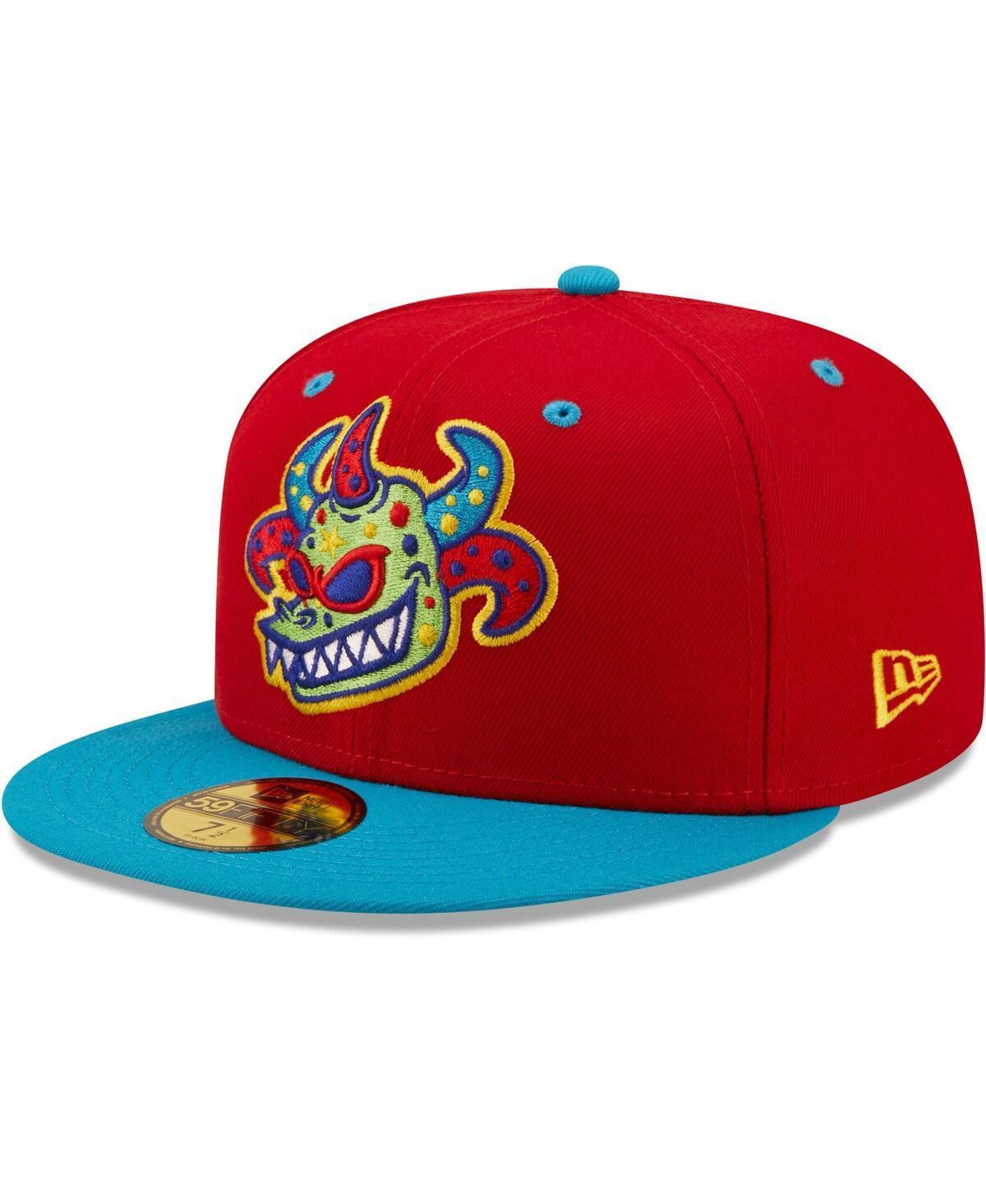 New Era Mens Boston Red Sox New Era Red Sox Logo White 59Fifty Fitted Cap - Mens Royal/Royal Product Image