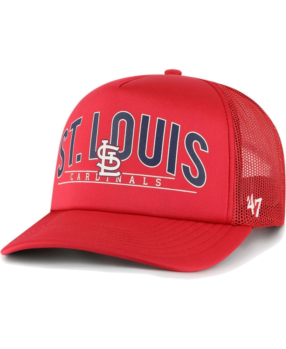 Mens 47 St. Louis Cardinals Backhaul Foam Trucker Snapback Hat Product Image