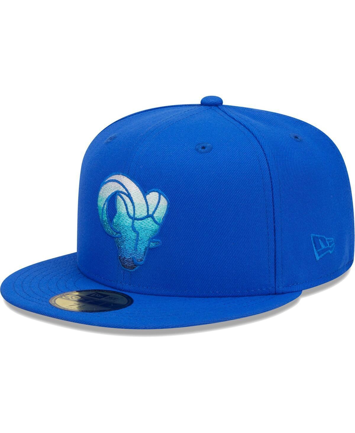 Mens New Era Royal Los Angeles Rams Gradient 59FIFTY Fitted Hat Product Image