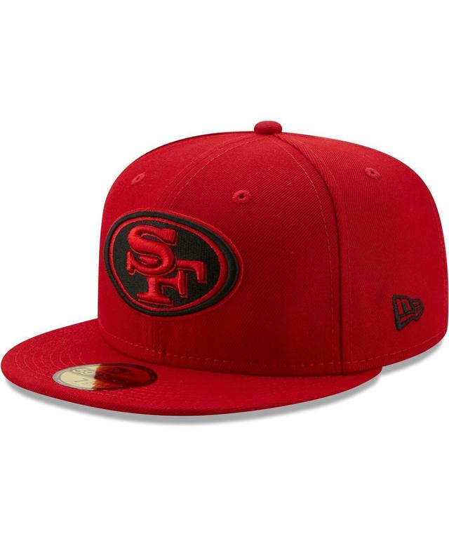 Mens New Era Scarlet San Francisco 49ers Team Omaha 59FIFTY Fitted Hat Product Image