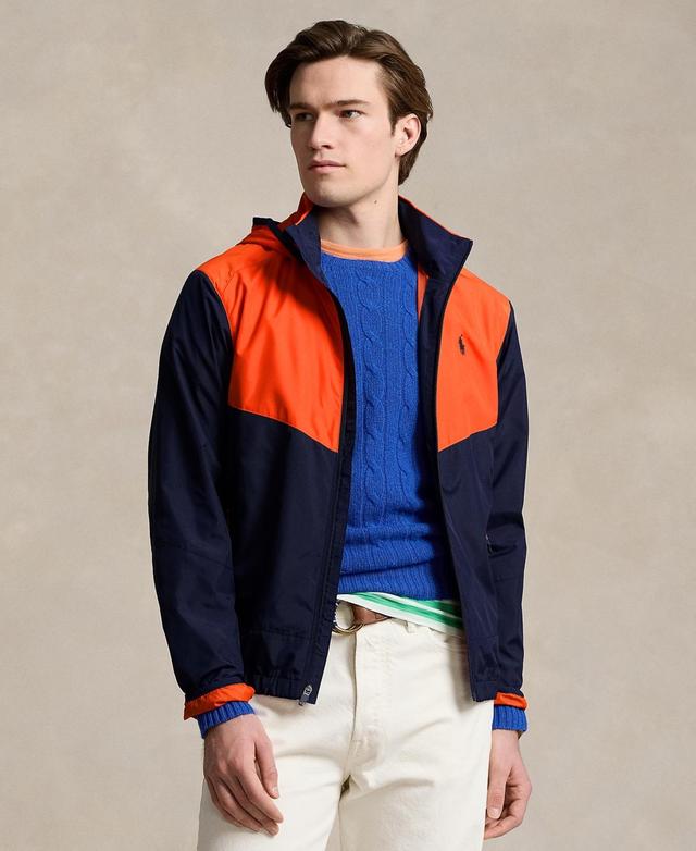 Polo Ralph Lauren Mens Hooded Colorblocked Jacket - Newport Navy Product Image