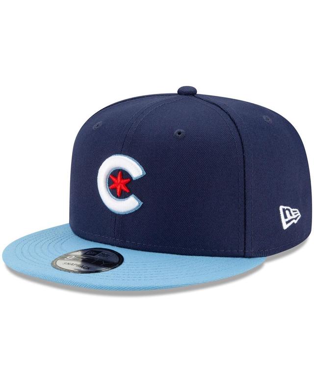 Mens New Era /Light Blue Chicago Cubs 2021 City Connect 9FIFTY Snapback Adjustable Hat Product Image