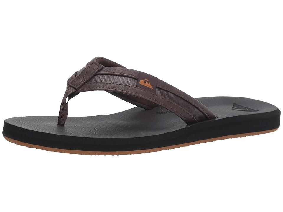 Quiksilver Carver Squish Black/Brown) Men's Sandals Product Image