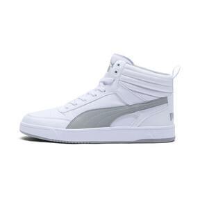 PUMA Dribble Mid Men's Sneakers in White/Smokey Grey Product Image